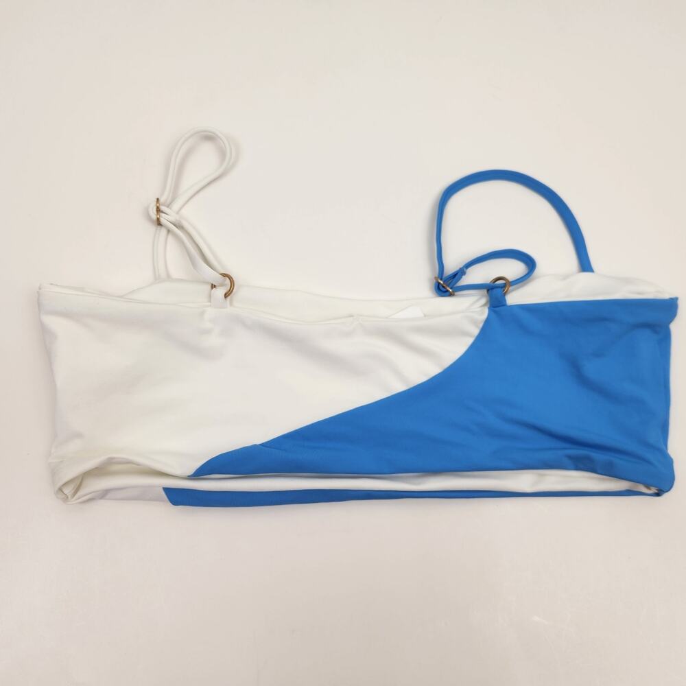 L*Space Ari Bikini Top in Blue White Size XL NWT - Picture 2 of 4